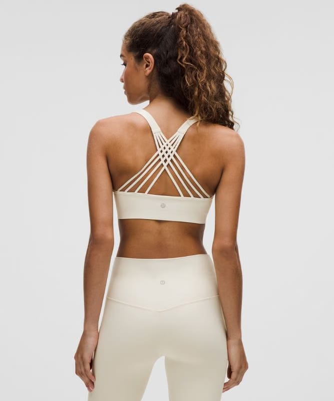 lululemon FlexyFlex Strappy Yoga Bra *Light Support, A-C Cups - Light Ivory