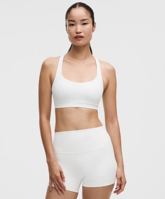 lululemon FlexyFlex Strappy Yoga Bra *Light Support, A-C Cups - White