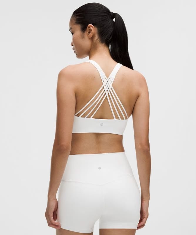 lululemon FlexyFlex Strappy Yoga Bra *Light Support, A-C Cups - White