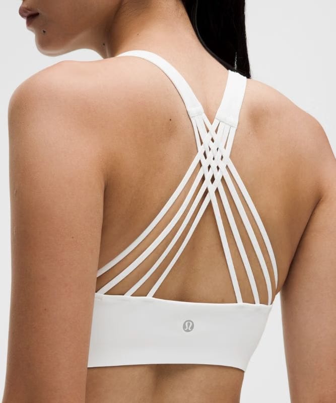 lululemon FlexyFlex Strappy Yoga Bra *Light Support, A-C Cups - White