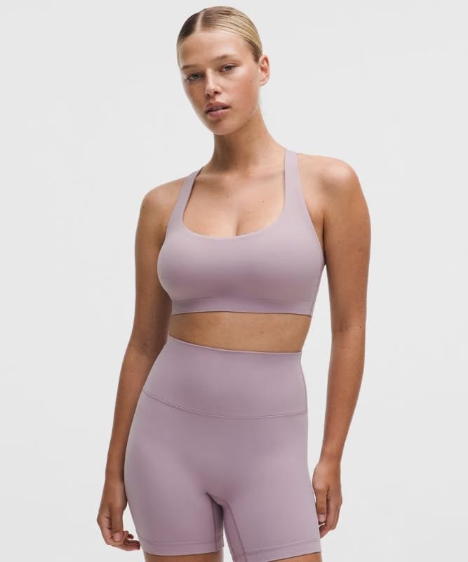 lululemon FlexyFlex Strappy Yoga Bra *Light Support, D-DDD Cups - Lotus Lavender