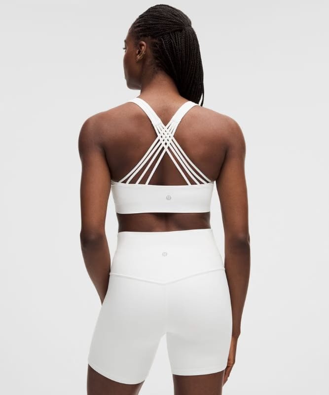 lululemon FlexyFlex Strappy Yoga Bra *Light Support, D-DDD Cups - White