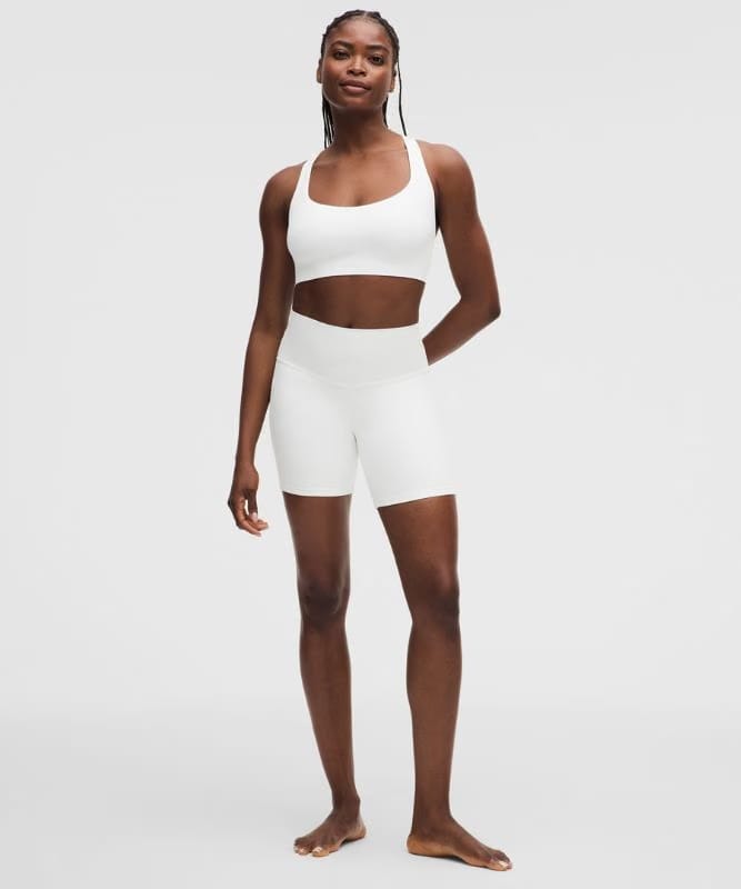 lululemon FlexyFlex Strappy Yoga Bra *Light Support, D-DDD Cups - White