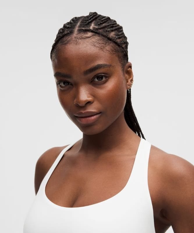lululemon FlexyFlex Strappy Yoga Bra *Light Support, D-DDD Cups - White