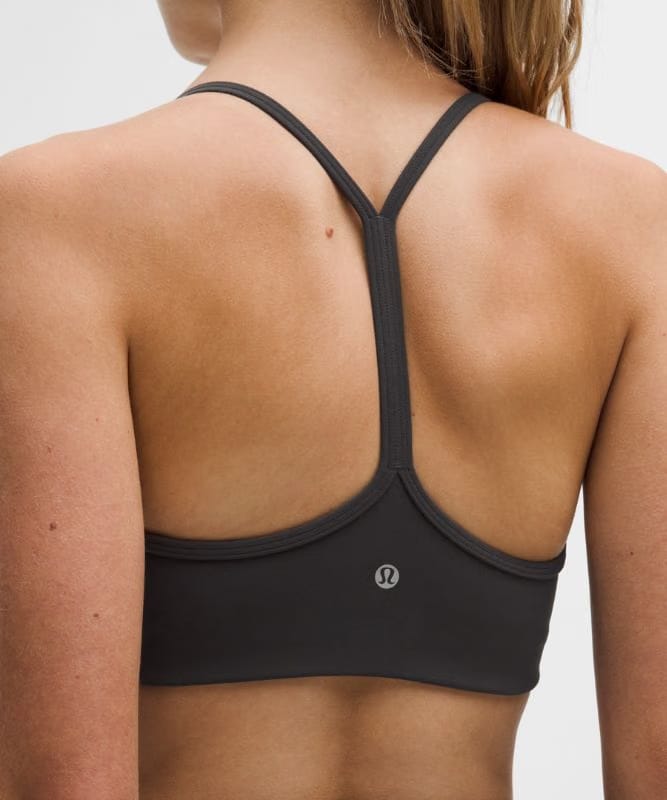 lululemon Flow Y Bra Light Support, A/B Cup *Evolve - Graphite Grey