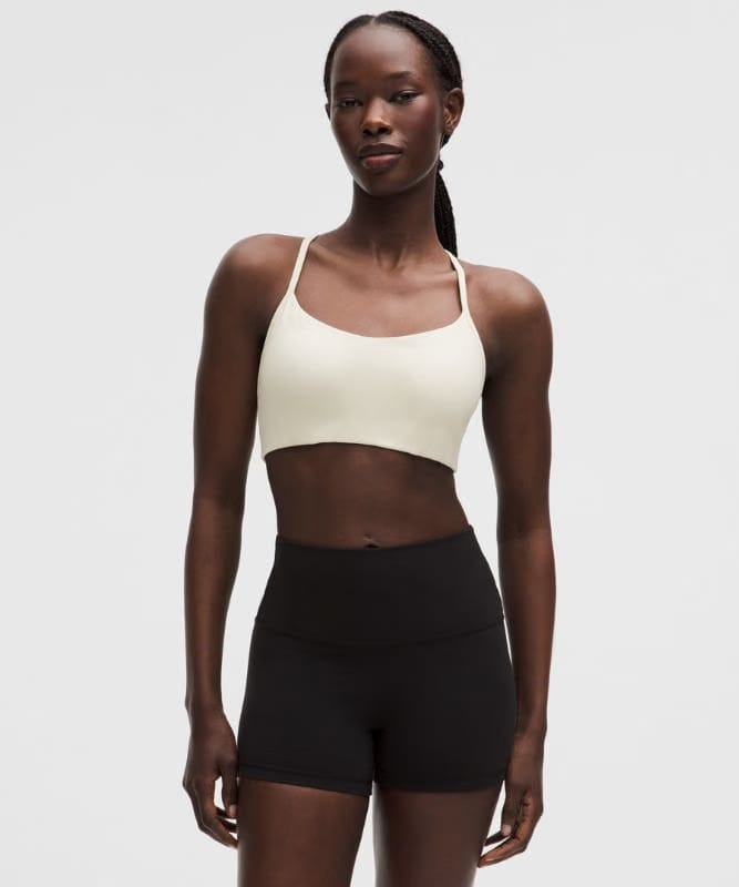 lululemon Flow Y Bra Light Support, A/B Cup *Evolve - Light Ivory