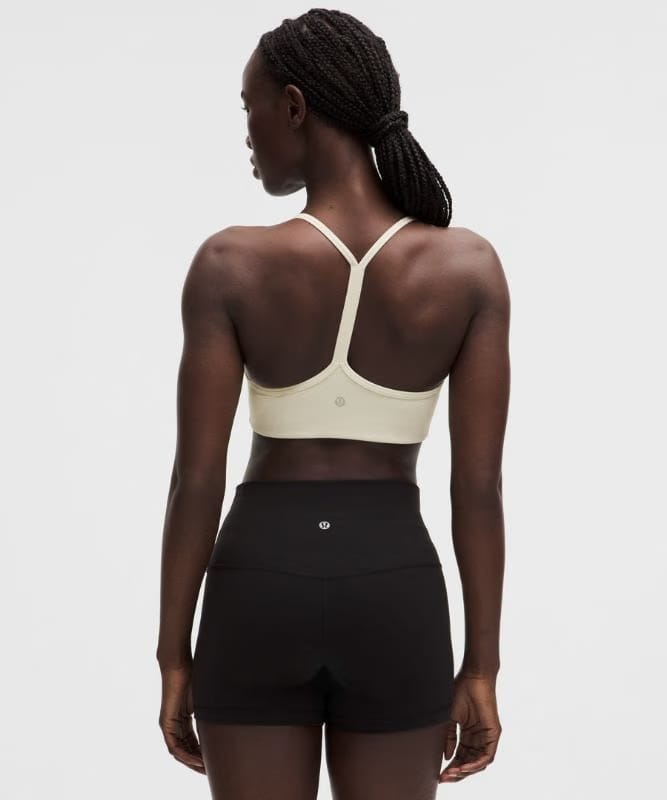 lululemon Flow Y Bra Light Support, A/B Cup *Evolve - Light Ivory