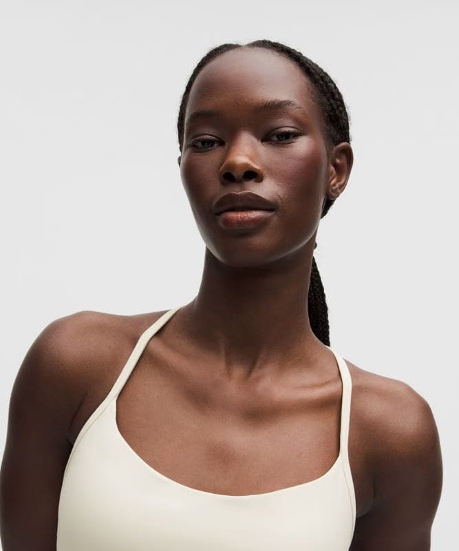 lululemon Flow Y Bra Light Support, A/B Cup *Evolve - Light Ivory