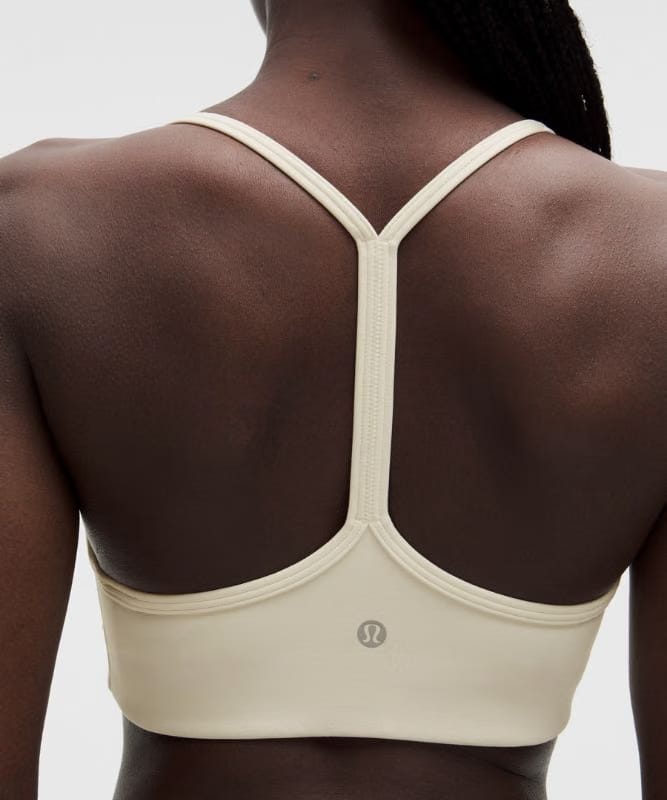 lululemon Flow Y Bra Light Support, A/B Cup *Evolve - Light Ivory