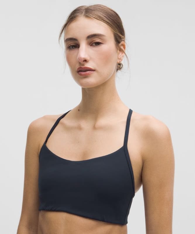 lululemon Flow Y Bra Light Support, A/B Cup *Evolve - True Navy