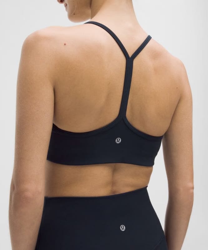 lululemon Flow Y Bra Light Support, A/B Cup *Evolve - True Navy