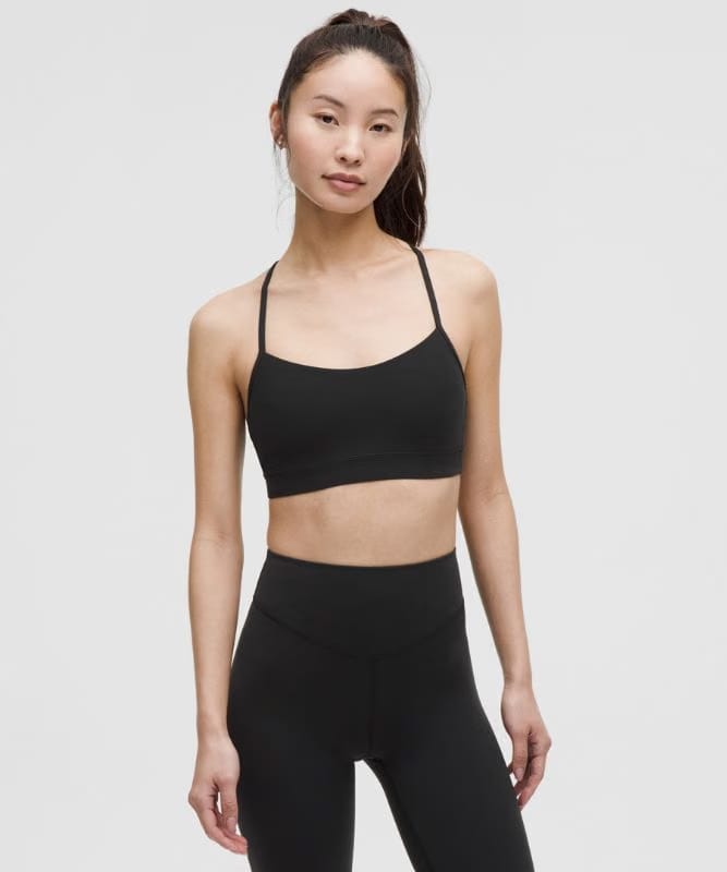 lululemon Flow Y Bra Nulu *Light Support, B/C Cup Asia Fit - Black