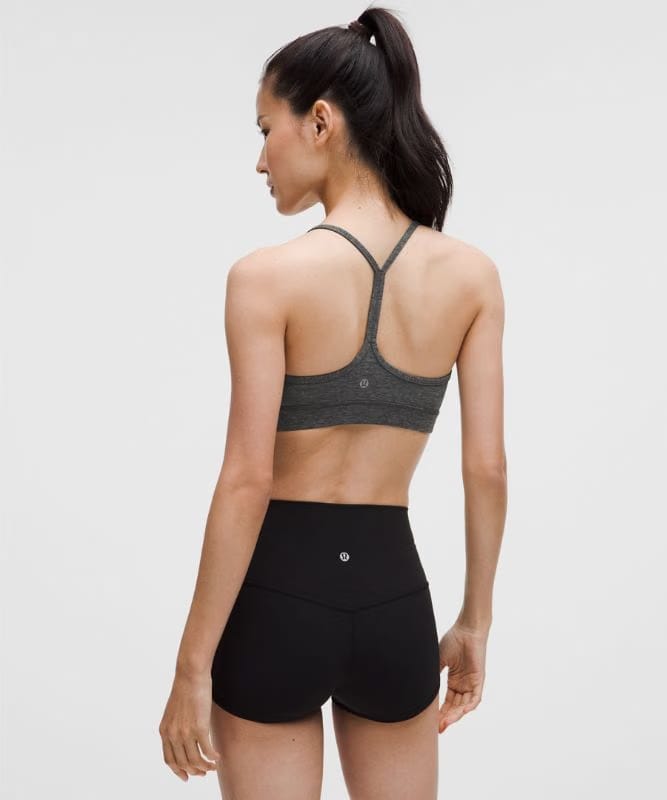 lululemon Flow Y Bra Nulu *Light Support, B/C Cup Asia Fit - Heathered Graphite Grey