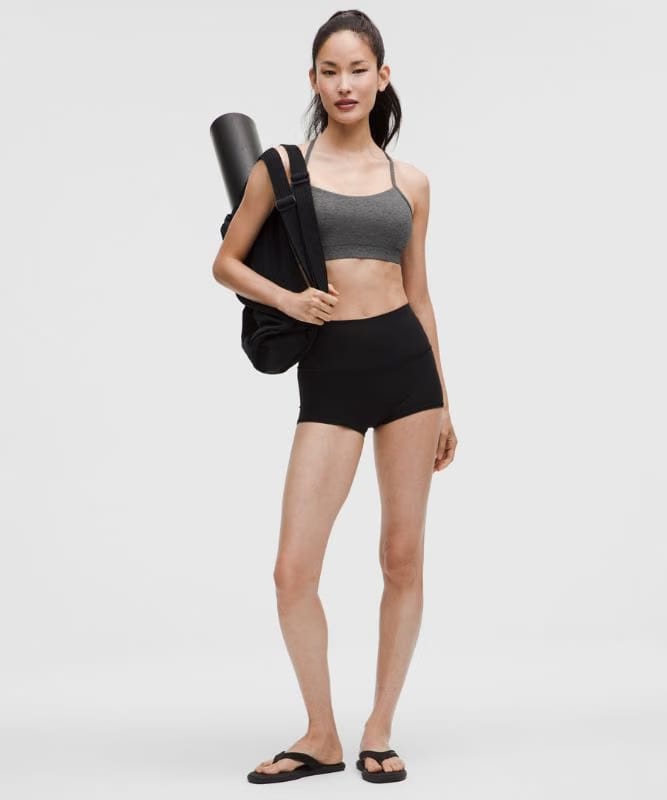 lululemon Flow Y Bra Nulu *Light Support, B/C Cup Asia Fit - Heathered Graphite Grey