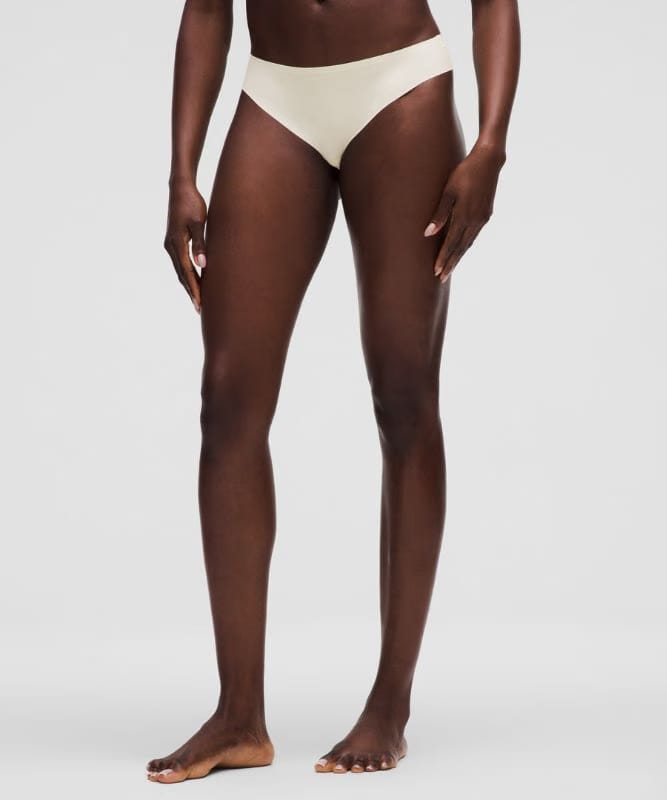 lululemon InvisiWear Mid-Rise Thong Underwear - Light Ivory