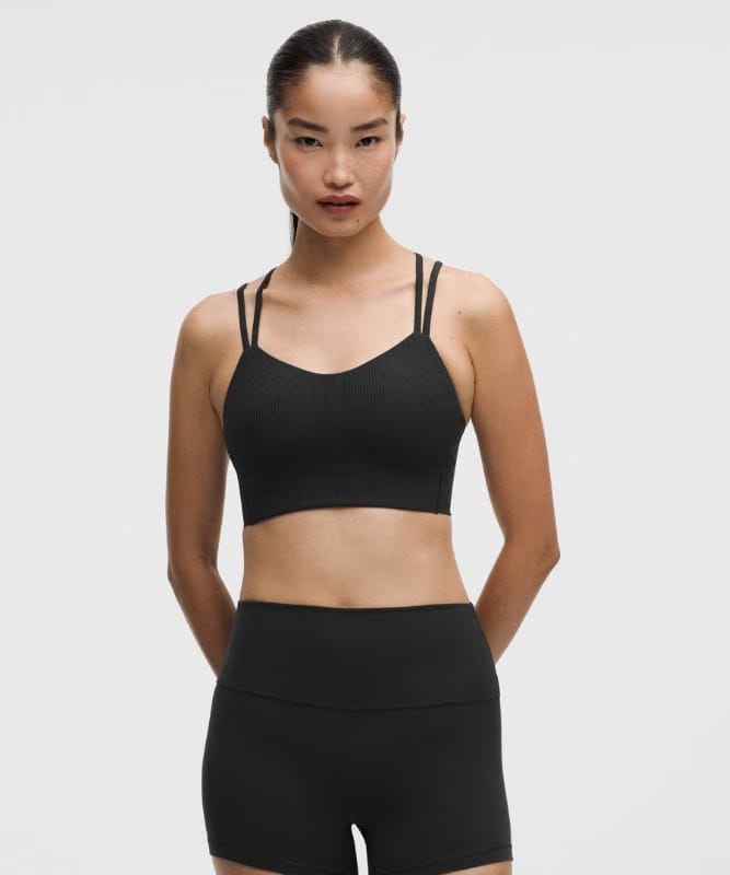 lululemon Like a Cloud Ribbed Longline Bra *Light Support, B/C Cup - Black