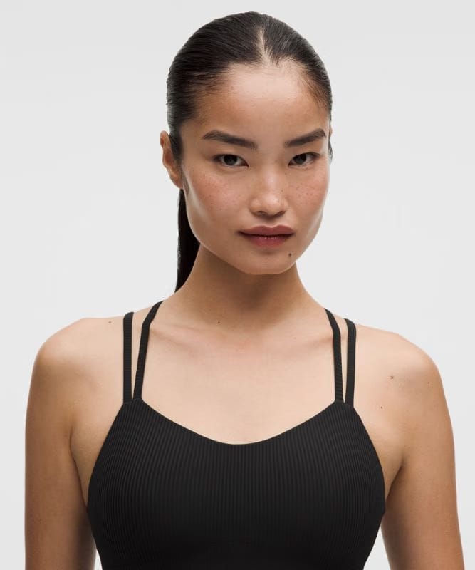 lululemon Like a Cloud Ribbed Longline Bra *Light Support, B/C Cup - Black