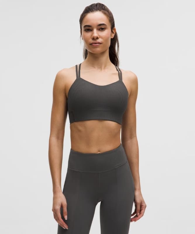 lululemon Like a Cloud Ribbed Longline Bra *Light Support, B/C Cup - Graphite Grey
