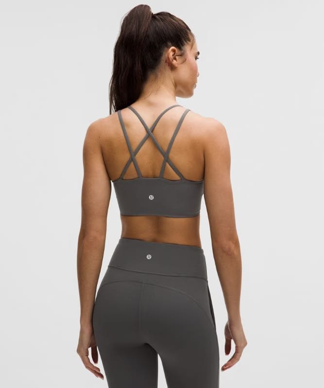 lululemon Like a Cloud Ribbed Longline Bra *Light Support, B/C Cup - Graphite Grey