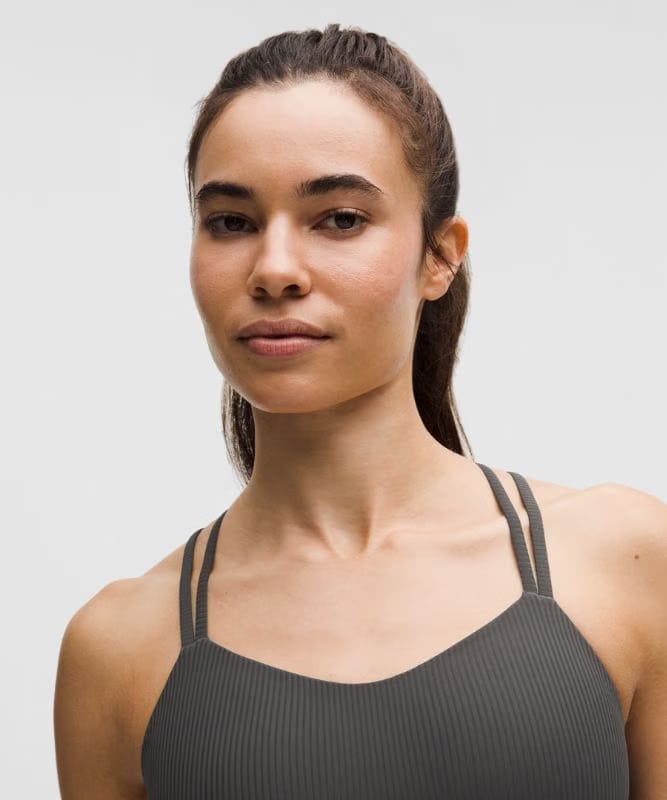 lululemon Like a Cloud Ribbed Longline Bra *Light Support, B/C Cup - Graphite Grey