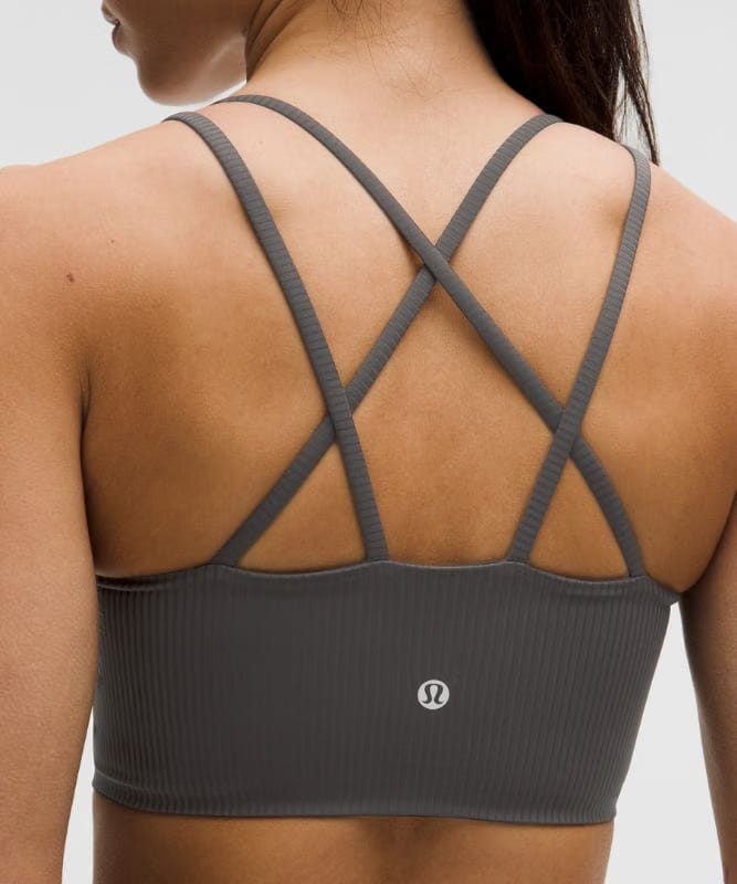 lululemon Like a Cloud Ribbed Longline Bra *Light Support, B/C Cup - Graphite Grey