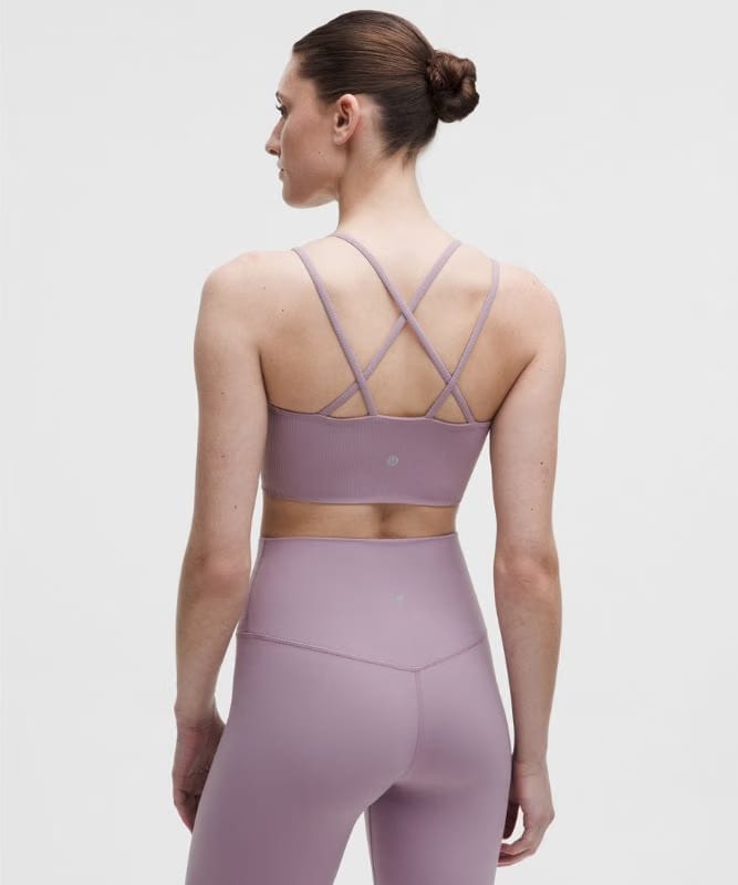 lululemon Like a Cloud Ribbed Longline Bra *Light Support, B/C Cup - Lotus Lavender