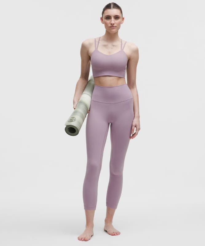 lululemon Like a Cloud Ribbed Longline Bra *Light Support, B/C Cup - Lotus Lavender