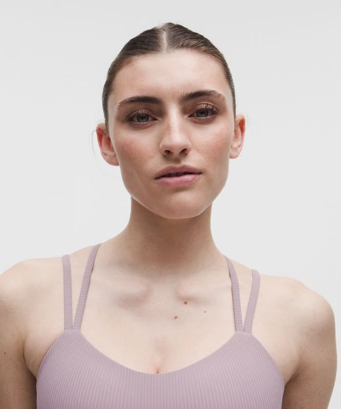 lululemon Like a Cloud Ribbed Longline Bra *Light Support, B/C Cup - Lotus Lavender