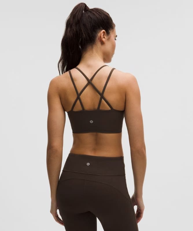 lululemon Like a Cloud Ribbed Longline Bra *Light Support, B/C Cup - Walnut Crunch