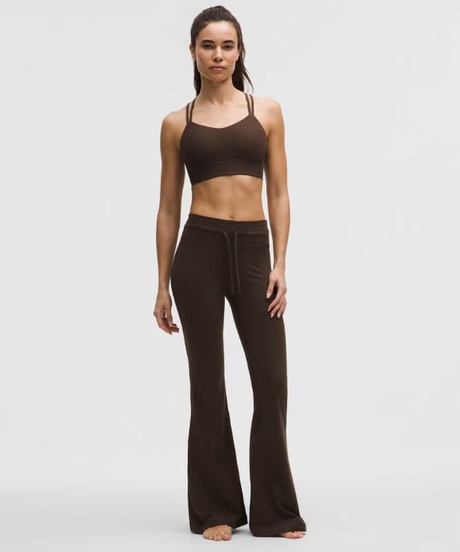 lululemon Like a Cloud Ribbed Longline Bra *Light Support, B/C Cup - Walnut Crunch