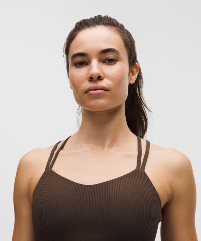 lululemon Like a Cloud Ribbed Longline Bra *Light Support, B/C Cup - Walnut Crunch