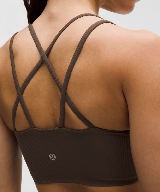 lululemon Like a Cloud Ribbed Longline Bra *Light Support, B/C Cup - Walnut Crunch