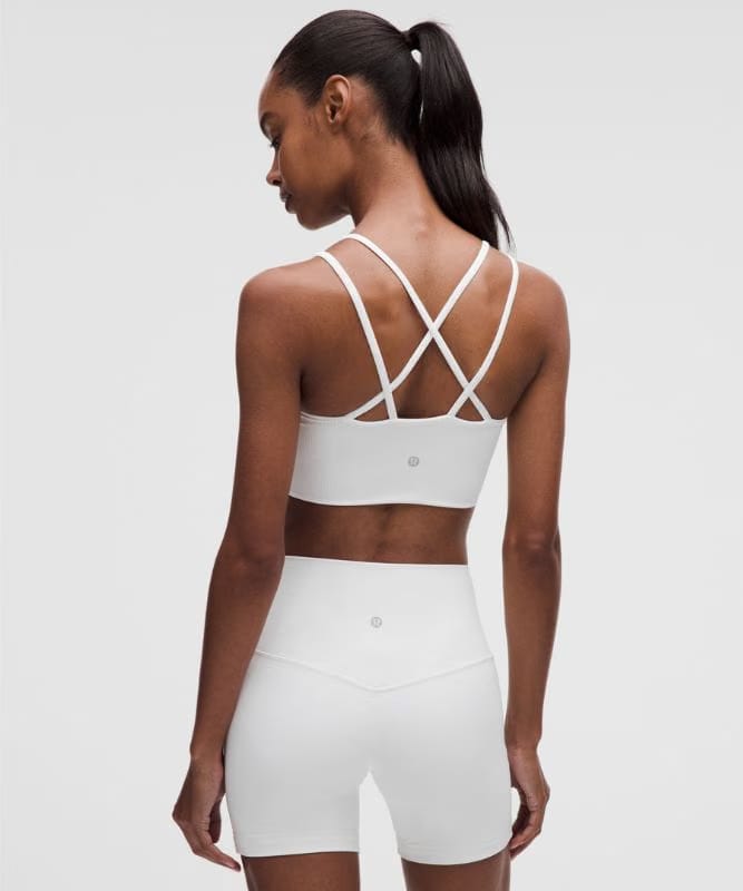 lululemon Like a Cloud Ribbed Longline Bra *Light Support, B/C Cup - White