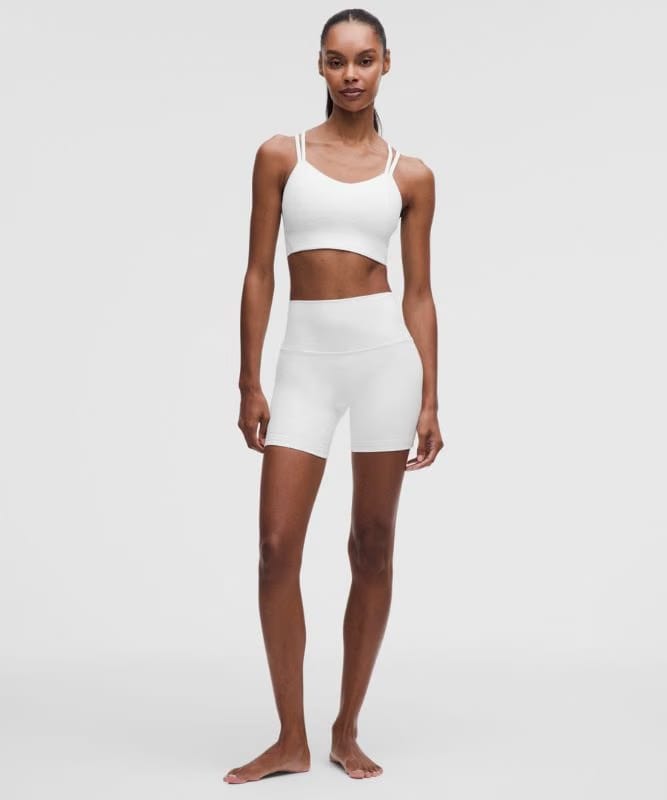 lululemon Like a Cloud Ribbed Longline Bra *Light Support, B/C Cup - White