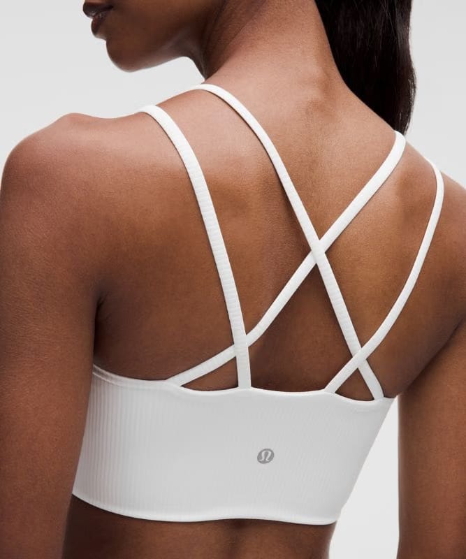 lululemon Like a Cloud Ribbed Longline Bra *Light Support, B/C Cup - White