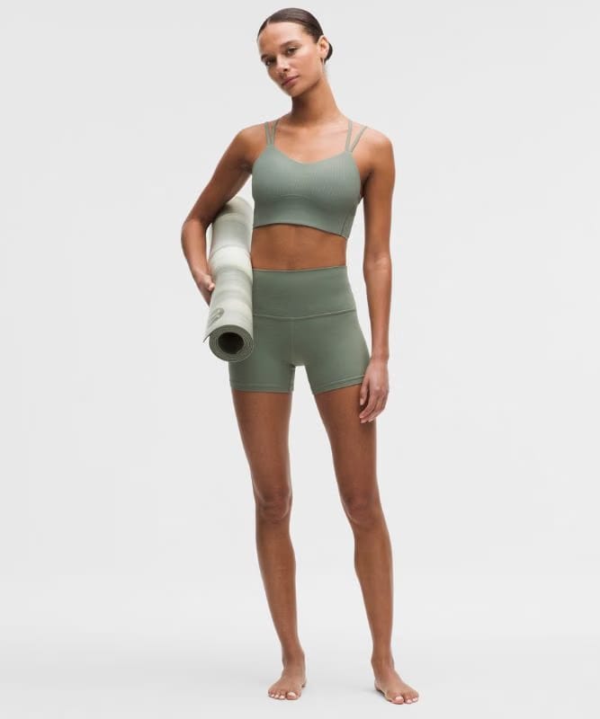 lululemon Like a Cloud Ribbed Longline Bra *Light Support, B/C Cup - Willow Leaf