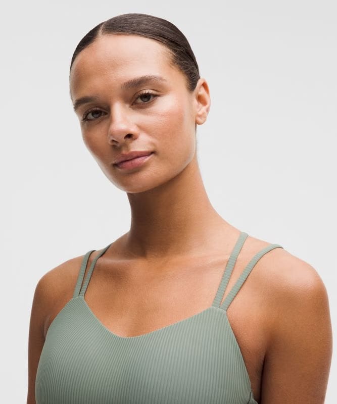 lululemon Like a Cloud Ribbed Longline Bra *Light Support, B/C Cup - Willow Leaf