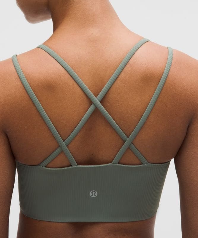 lululemon Like a Cloud Ribbed Longline Bra *Light Support, B/C Cup - Willow Leaf