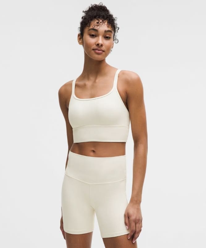 lululemon Align™ Scoop Crossback Ribbed Bra *Light Support, A/B Cup - Light Ivory