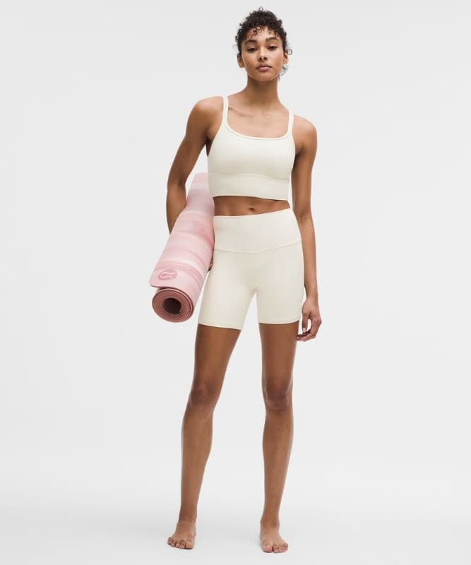 lululemon Align™ Scoop Crossback Ribbed Bra *Light Support, A/B Cup - Light Ivory