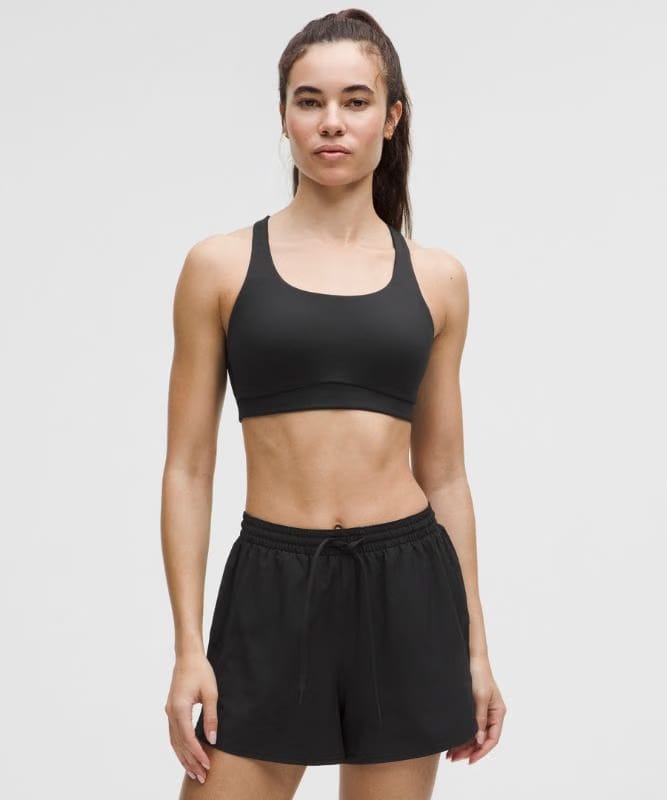 lululemon Energy Bra Medium Support, B-D Cups *Evolve - Black