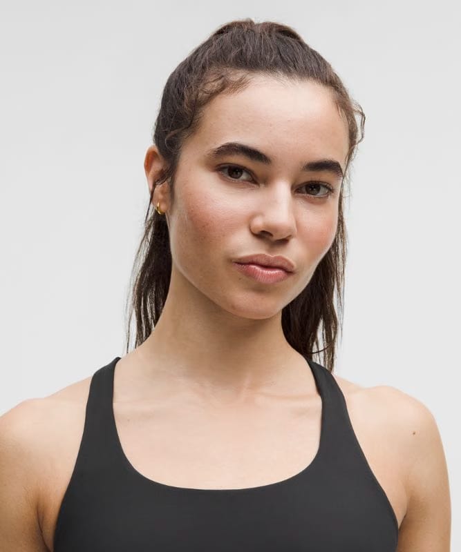 lululemon Energy Bra Medium Support, B-D Cups *Evolve - Black