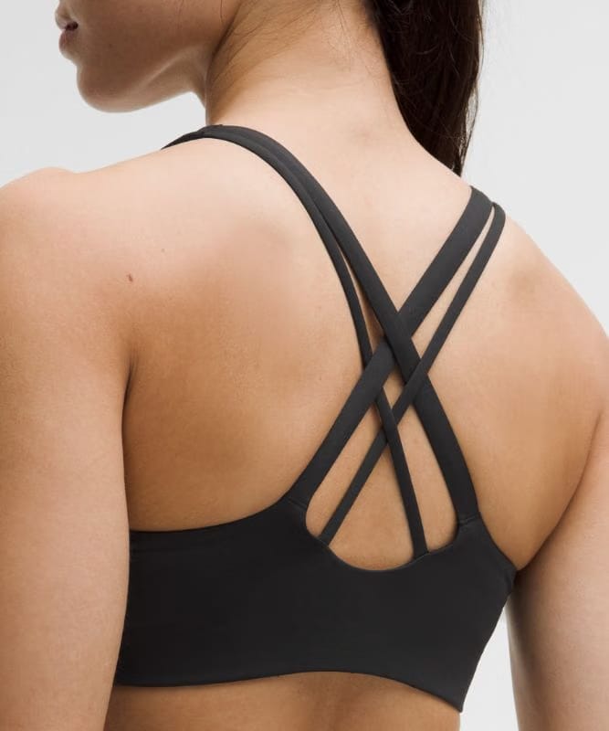 lululemon Energy Bra Medium Support, B-D Cups *Evolve - Black