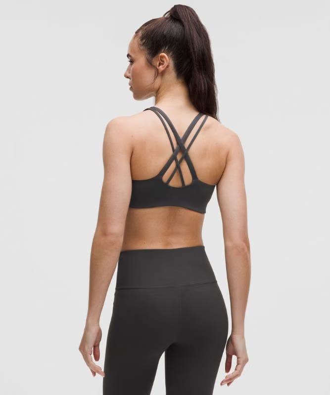 lululemon Energy Bra Medium Support, B-D Cups *Evolve - Graphite Grey