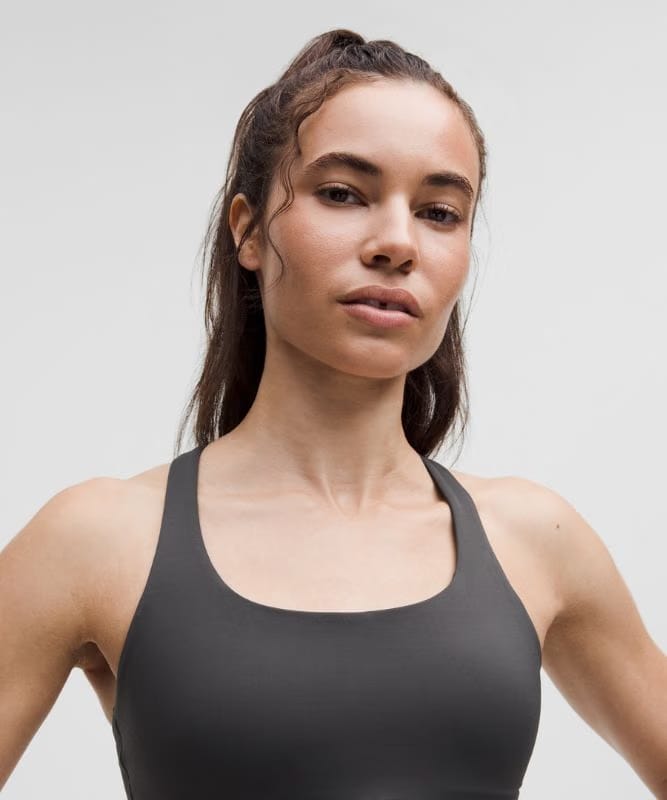 lululemon Energy Bra Medium Support, B-D Cups *Evolve - Graphite Grey