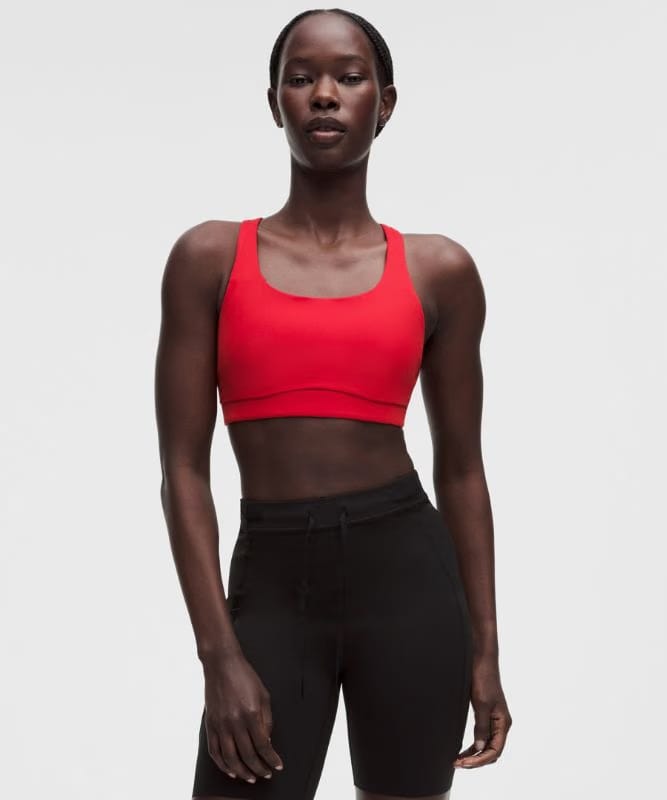 lululemon Energy Bra Medium Support, B-D Cups *Evolve - Oxford Red