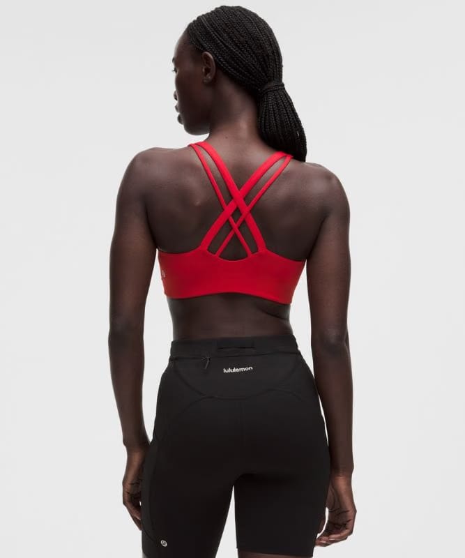 lululemon Energy Bra Medium Support, B-D Cups *Evolve - Oxford Red