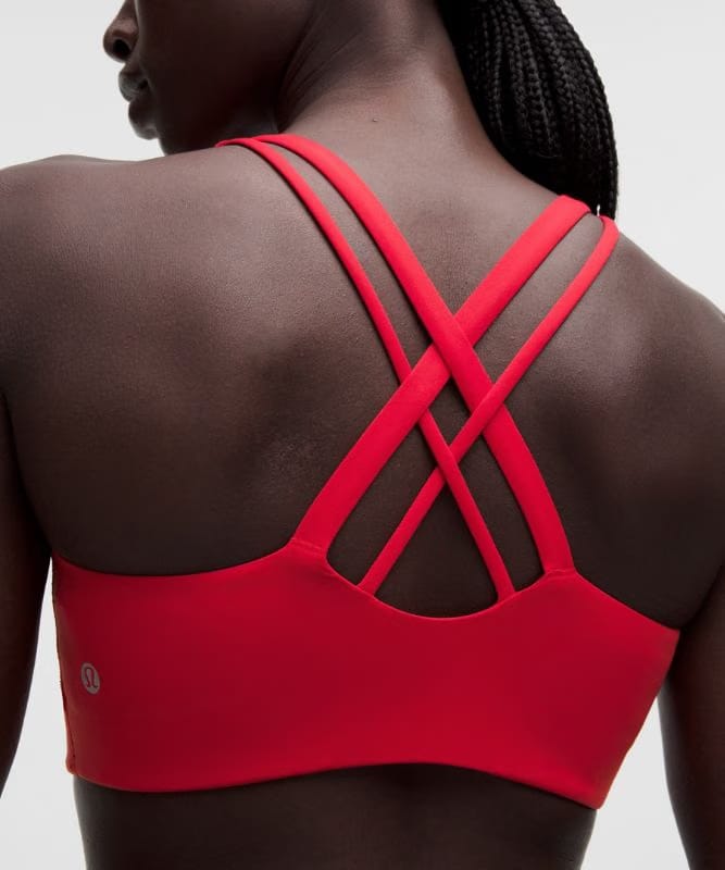 lululemon Energy Bra Medium Support, B-D Cups *Evolve - Oxford Red