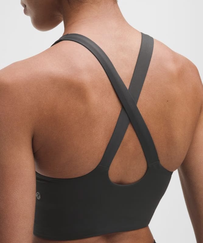 lululemon Energy Cross-Strap Longline Bra Evolve *Medium Support, B-D Cups - Graphite Grey