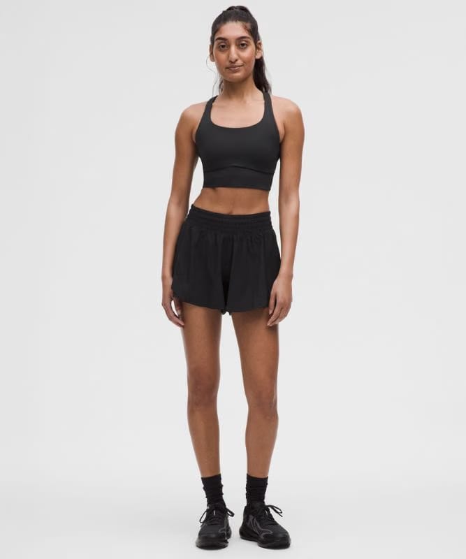 lululemon Energy Longline Bra Medium Support, B-D Cups *Evolve - Black